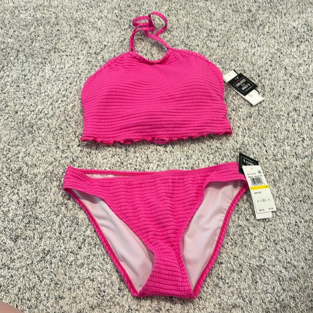 Salt + Cove bikini swim suit crop top corset M